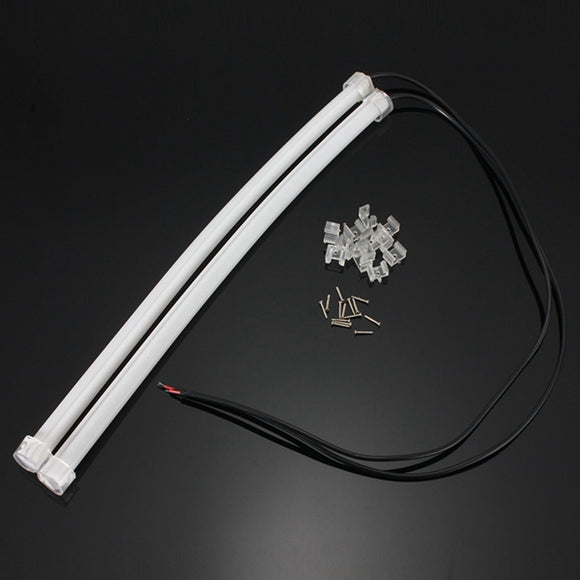 2pcs 30CM SMD3014 Flexible LED Strip Light DRL Daytime Running Lamp For Motorcycle Scooter Car