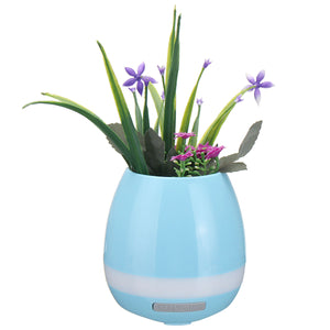 Multifunctional Music Flower Pot Vase Touch Plant Piano LED Night Light Wireless Bluetooth Speaker