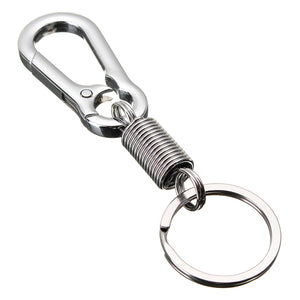 EDC Tool Zinc Alloy Keychain Spring Belt Bag Clip Hook Carabiner Buckle Keyring