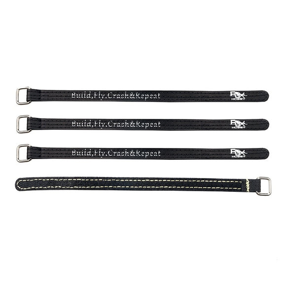 4Pcs RJXHOBBY 10mm Non-Slip Silicone Metal Plastic Buckle Battery Strap for RC Racing Drone