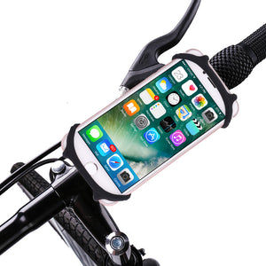 Bakeey Flexible Silicone Bicycle Motorcycle Holder Vehicle Handlebar Phone Mount for iPhone Samsung