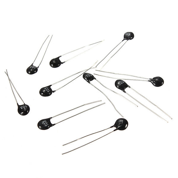 200pcs NTC Thermistor Temperature Sensor 10K OHM MF52-103 3435 5%