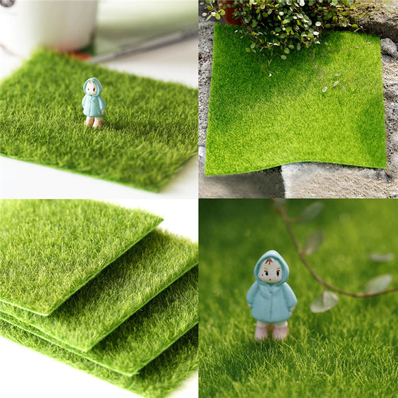 30*30cm Artificial Faux Garden Turf Grass Lawn Moss Miniature Craft Ecology Decor