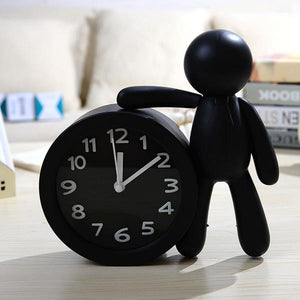 Solid Color Cartoon Small Dolls Table Alarm Clock Creative Cartoon Children Student Bedside Alarm Cl