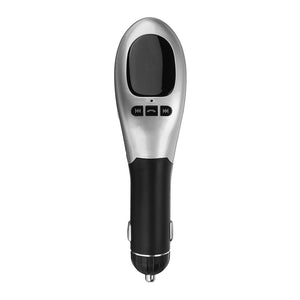 iMars G96 Mini Car Charger MP3 LED Screen bluetooth Handsfree FM Dual USB Silvery Player