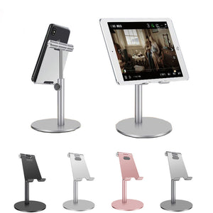 Bakeey Aluminum Alloy Height Adjustable 360 Degree Rotation Phone Holder Tablet Stand For 4-11 Inch Smart Phone Tablet