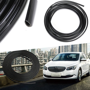 5m Rubber Car Interior Moulding Trim Strip Black Flexible Decoration Dashboard Door Edge Line