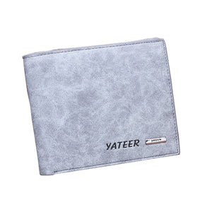 Men's Leather Business Wallet Short Design Male Wallet