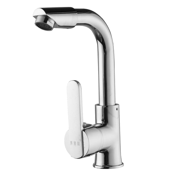 Chrome Hot Cold Water Mixer Tap Kitchen Bathroom 360 Degree Swivel Spout Sink Basin Faucet