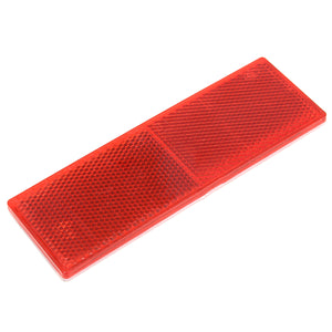 150x50mm Red Rectangle Reflector Reflective Strips Side Marker Self-Adhesive for Vehicles