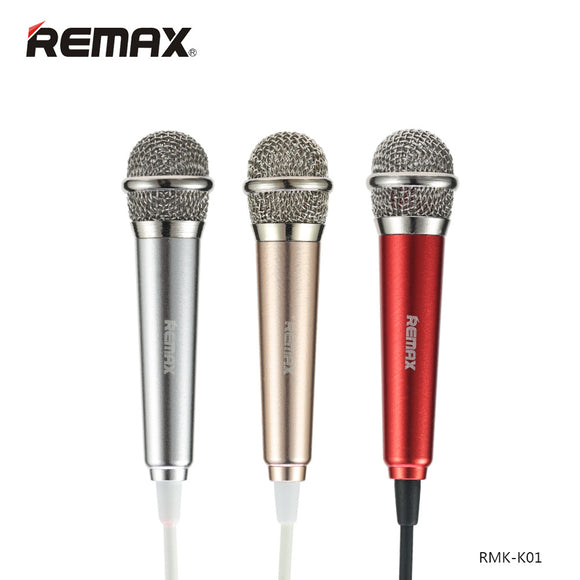 REMAX Mini Microphone Omni Directional Stereo Mic Voice Recording Chatting for Phone Tablet