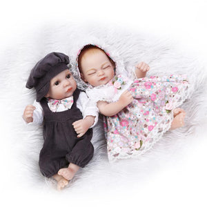 NPK 10 Inch 26cm Reborn Baby Boy Girl Soft Silicone Doll Handmade Lifelike Baby Girl Dolls