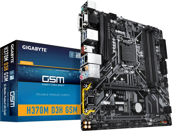 Gigabyte H370M D3H Gsm : all-in-one LGA1151(coffee lake) mb