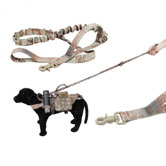 Tactical Multi-Function Versatile Longer Training Dog Bungee Leash Hunting Military Nylon Rope