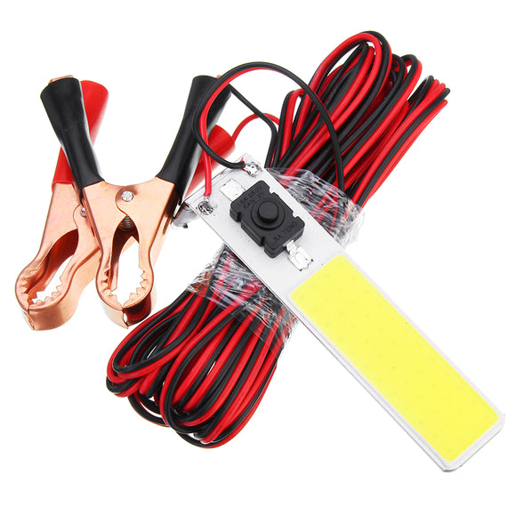 DC12V 9.6W COB LED Chip Strip Magnet Light Source 900LM Camping Lamp with 5M Wire & Switch