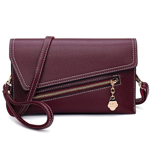 Women Stylish Zipper Flap 5.5inch Phone Bags Shoulder Bags Crossbody Bags