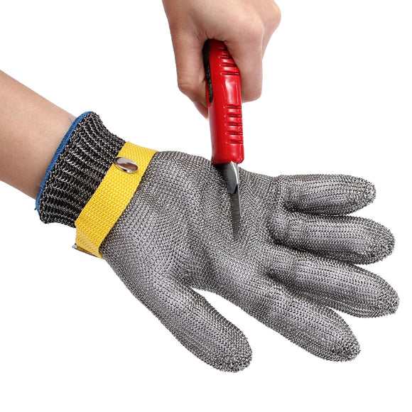 Stainless Steel Wire Metal Mesh Safety Butcher Gloves Cut Proof Protect Glove