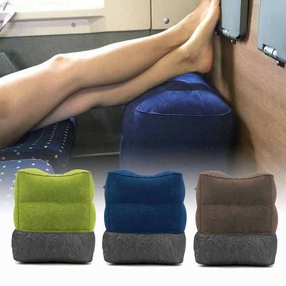 Outdoor Travel Inflatable Footrest Portable Pillow Lazy Sofa Camping Folding Rest Stool