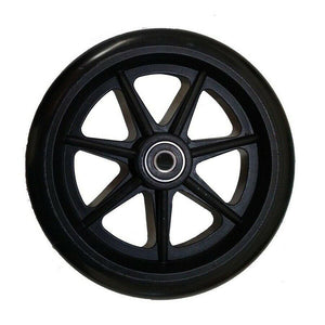 Wheelchair Replacement Black Wheel 6 Inch Urethane Mobility Replacement Accessories