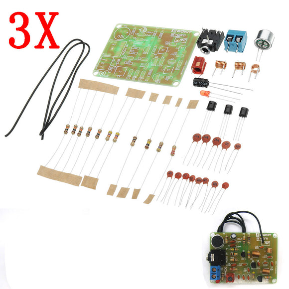 3pcs DC 3V To 6V DIY 88-108MHz FM Frequency Modulation Wireless Microphone Module Kits