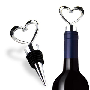 KCASA KC-SP103 Stainless Steel Love Design Heart Shape Wine and Beverage Bottle Stoppers