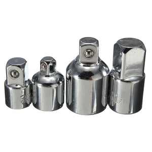 4pcs Socket Ratchet Converter Reducers Adaptors 1/2 3/8 1/4 inch Set