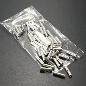 50Pcs 14-16 AWG Gauge Uninsulated Butt Crimp Connectors Terminal