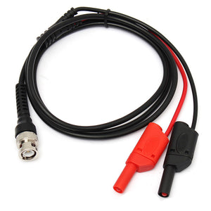 DANIU BNC Q9 To Dual 4mm Stackable Shrouded Banana Plug with Test Leads Probe Cable 120CM