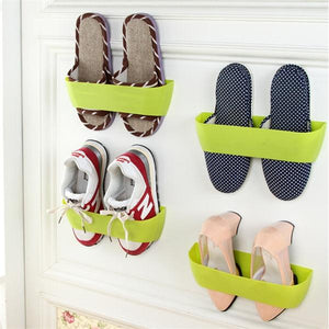 DIY Paste Three-Dimensional Super Glue Hanging-Shoe Shelf Rack Wall Bureau Storage Box