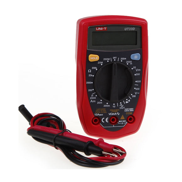 UNI-T UT33D Palm Size LCD Pocket Digital Multimeter Tester