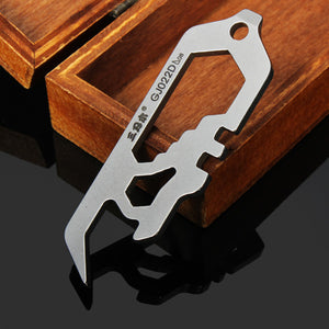 Sanrenmu GJ022D Mini Multi Tools Kit Wrench Bottle Opener Keychain