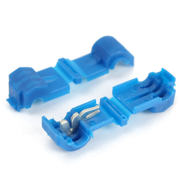 20pcs Blue 1.5mm - 2.5mm Solderless Male & Female Quick Connector Terminals Wiring