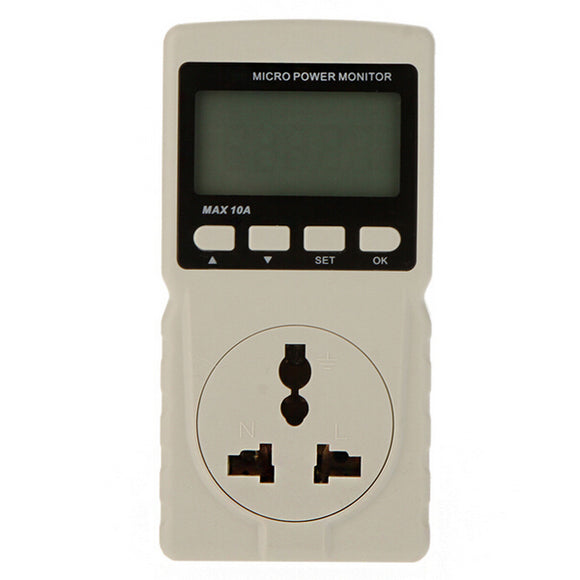 GM86 Digital LCD Micro Power Meter Analyzer Monitor Tester Measuring Power Factor Frequency