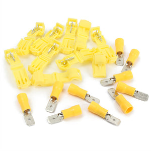 20Pcs 4.0mm - 6.0mm Male & Female Quick Pluggable Terminals Connector