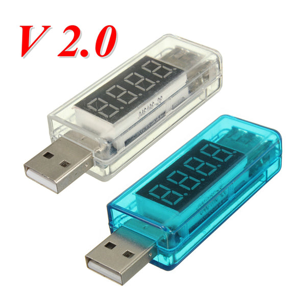 DC 3-7.5V 0-5A V2.0 USB Voltage Current Meter Detector Charger