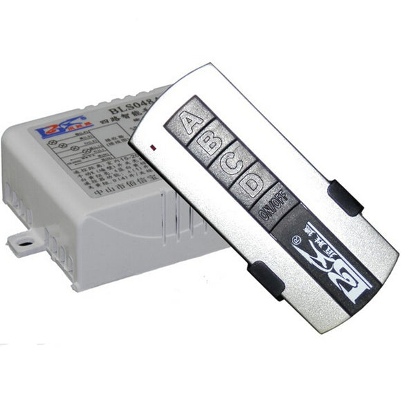 BSDE BLS048A 4CH Smart Digital Wireless Remote Control Switch RF Receiver for Home  Appliance