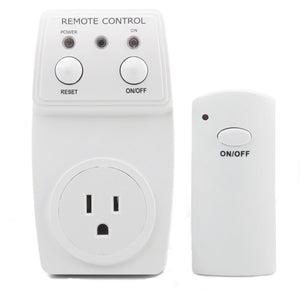 Wireless Remote Control AC Electrical Power Outlet Switch Socket USA Plug White