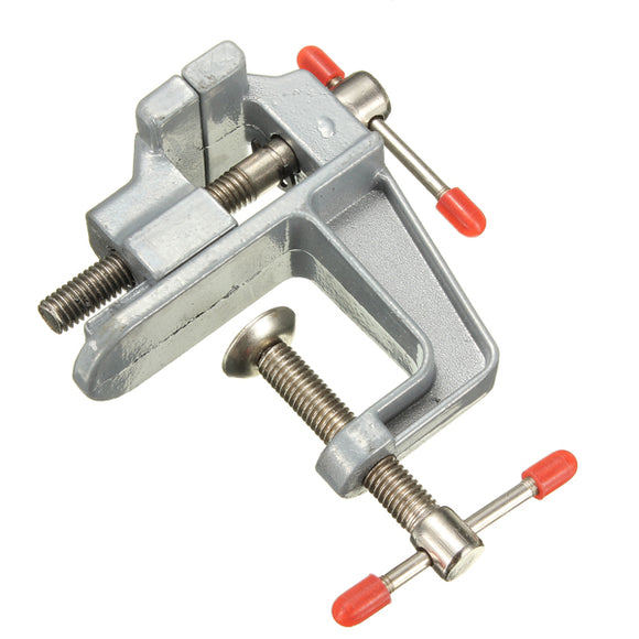 Aluminum Miniature Small Clamp On Table Bench Vise Tool