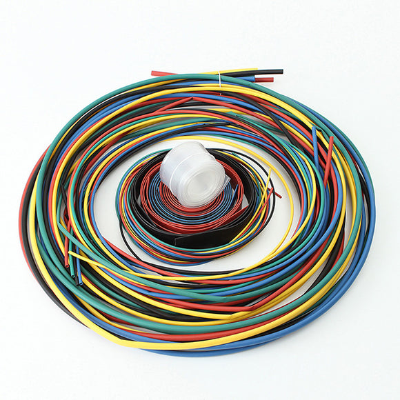 11 Size 6Color 55M/Set Polyolefin 2:1 Halogen-Free Heat Shrink Tubing