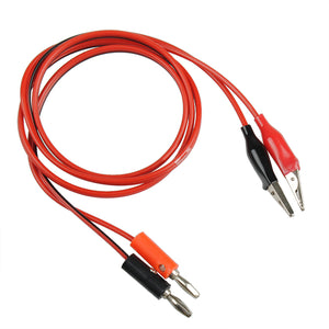 DANIU Double Stitch Alligator Test Lead Clip To Probe Cable For Multi Meters