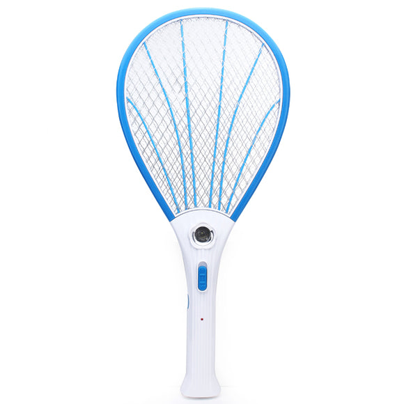 Rechargeable Electric Mosquito Fly Pest Killer Zapper Racket with LED