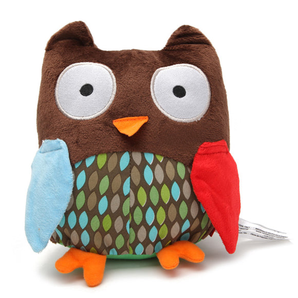 Babies Kids Lovely Animal Soft Owl Plush Bed Rattles Toy