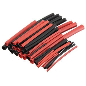 42pcs 2:1 Polyolefin H-type Heat Shrink Tube Sleeving Black Red