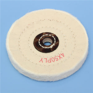 4 Inch Round Felt Wool 1/2 inch Arbor Buffer Polisher Buffing Polishing Wheel