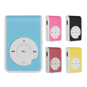 Mini Q Key MP3 Music Player With USB Cable Earphone Back Clip Support 8GB TF Card