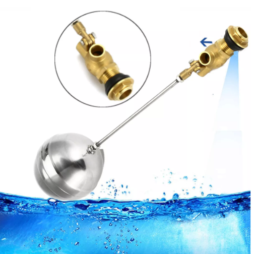 1 Inch Float Valve Brass Valve Stainless Steel Water Trough Automatic Cattle Bowl Tank - 3/4 inch