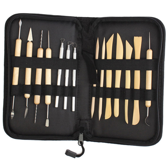 14 Pcs Clay Sculpting Wax Carving Pottery Tools Polymer Ceramic Modeling Kit