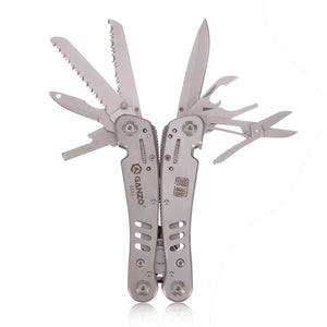 Ganzo G301 Stainless Steel Multitools Folding Knife Pliers  with 11pcs Replaceable Screwdriver Bits