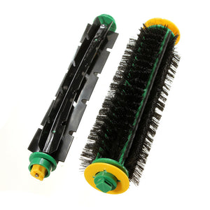 Bristle Brush + Flexible Beater Brush For irobot Roomba 500 Series 550 560 570