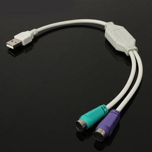 USB Male to PS2 Female Cable Adapter Converter Use For Keyboard Mouse